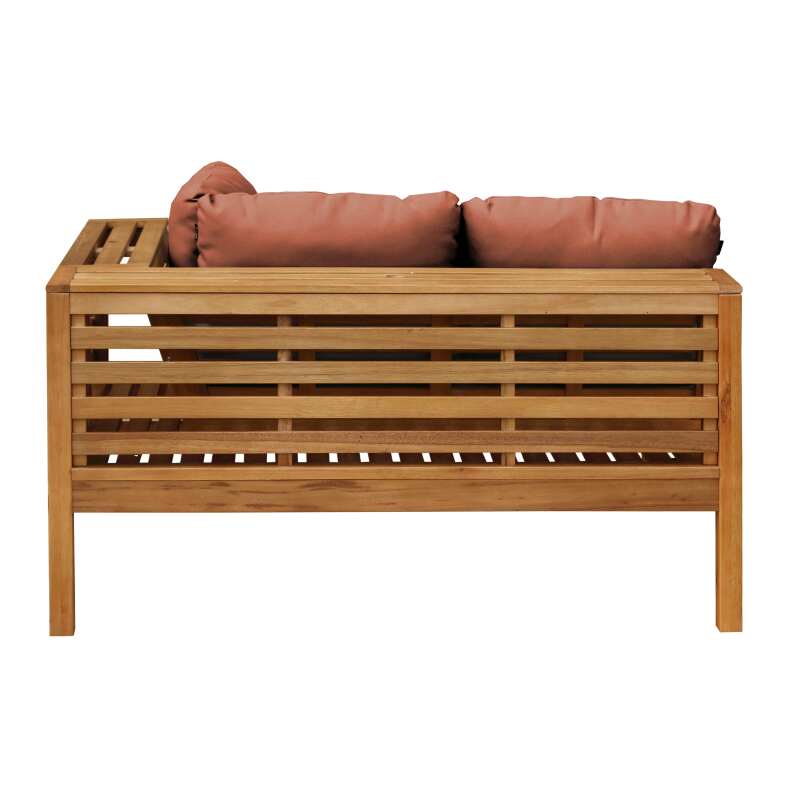 Sofá de jardín bajo de madera de eucalipto FSC® (6/7)