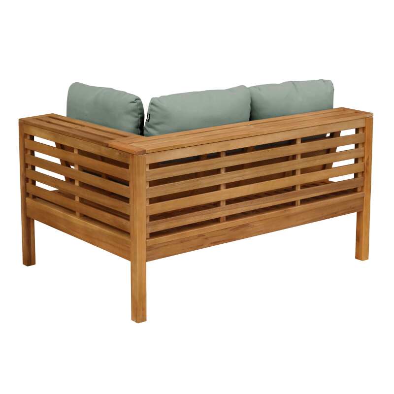 Sofá de jardín bajo de madera de eucalipto FSC® (3/6)