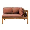 Conjunto de jardín de 6 plazas con mesa de madera de eucalipto FSC®