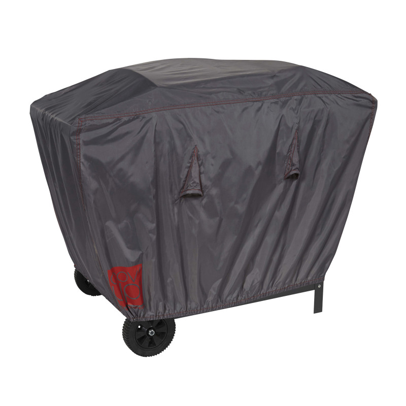 Funda gris para barbacoa rectangular 110 x 58 x 60 cm