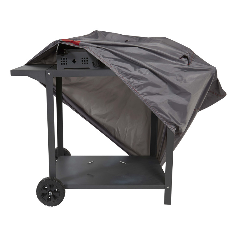 Funda gris para barbacoa rectangular 110 x 58 x 60 cm (3/5)