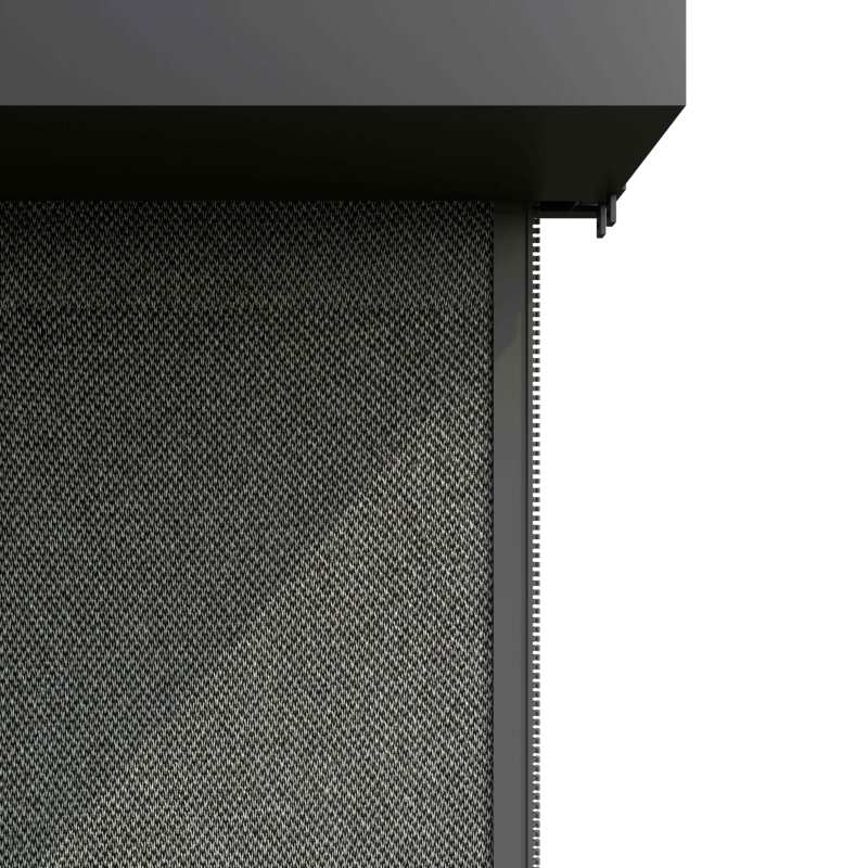 Pérgola bioclimática autoportante 4x3m motorizada/iluminada con techo de aluminio gris efecto madera de 1, 2 o 3 persianas