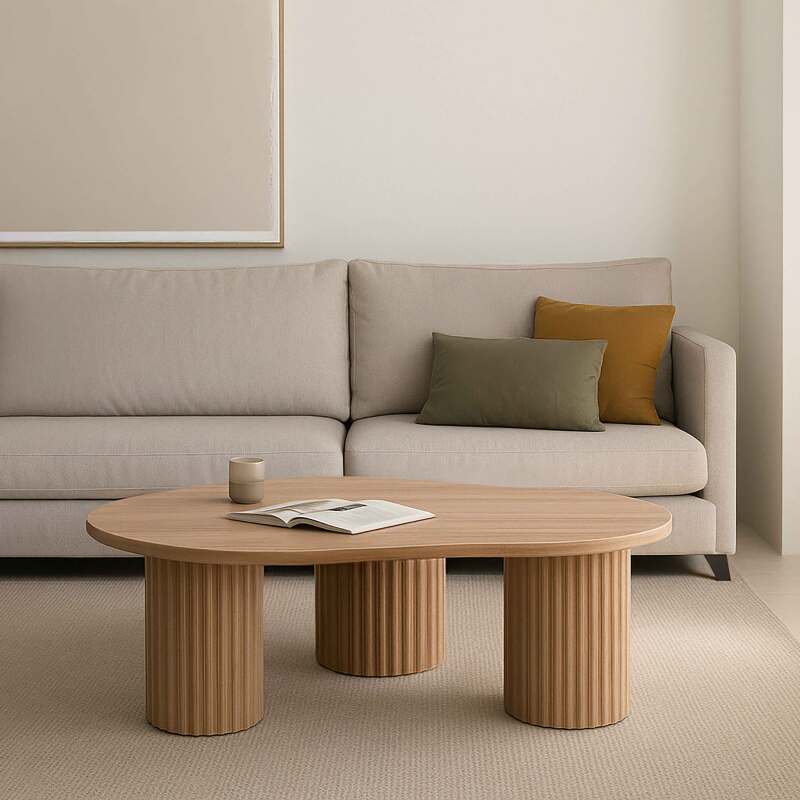 Mesa de centro de MDF con decoración de melamina (2/6)