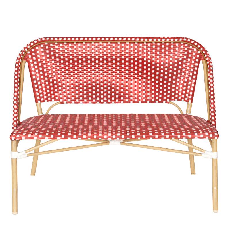 Banco de jardín de aluminio y ratán sintético  (2/5)