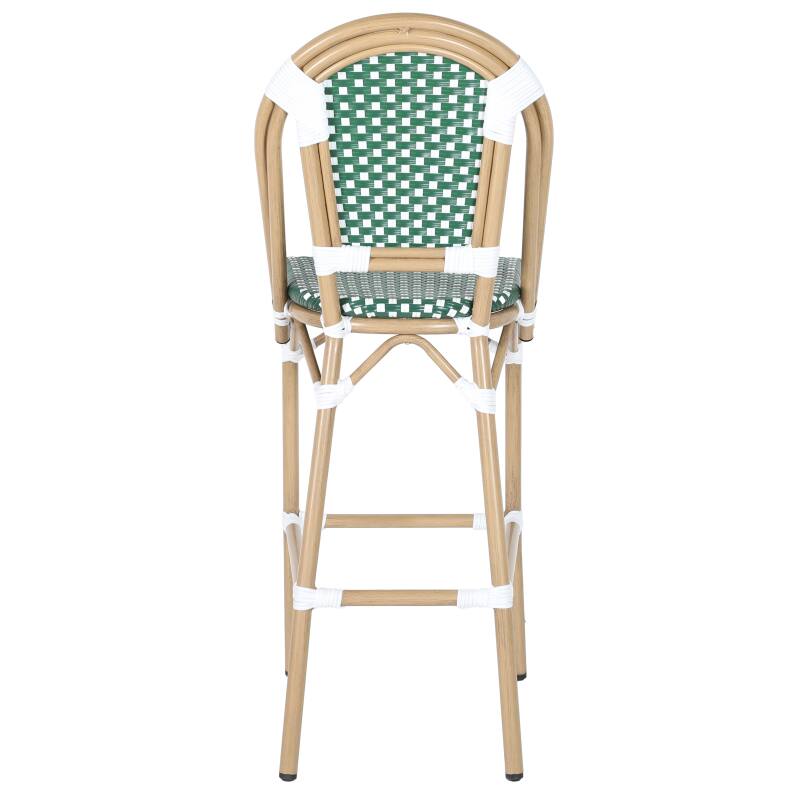 Silla alta de jardín de aluminio y ratán sintético  (4/5)