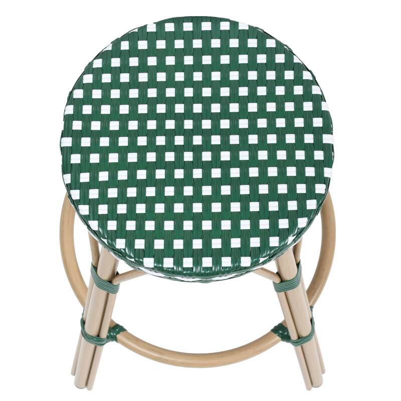 Taburete de bar de aluminio y ratán sintético  (2/3)