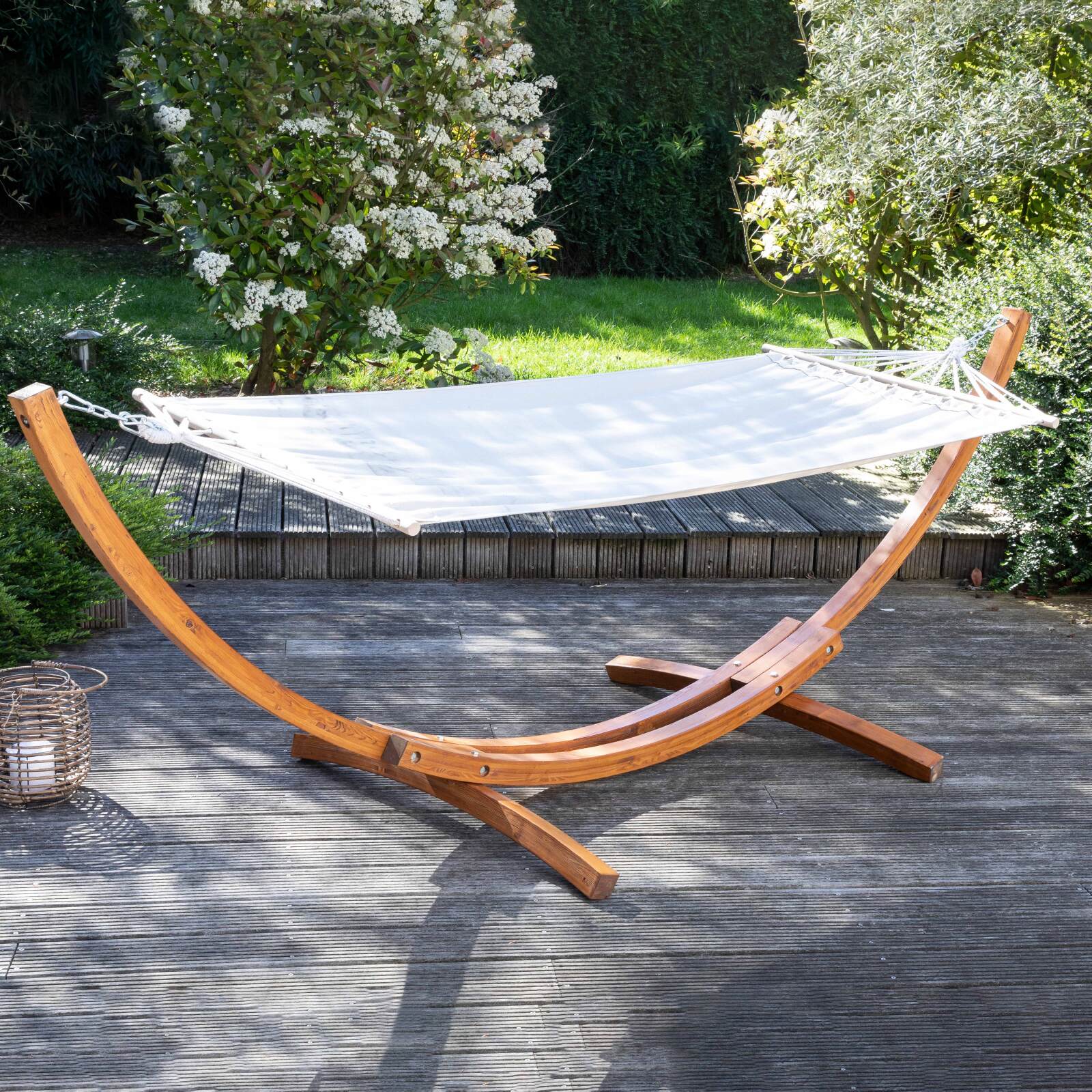 Hamaca con soporte de madera FSC®