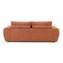 Sofá recto de 3 plazas de poliéster.