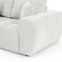Sofá esquinero con chaise longue izquierda de poliéster acanalado de 3 plazas
