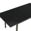 Mesa de comedor rectangular (120/160 x 80 x 75 cm) en MDF acabado melamina