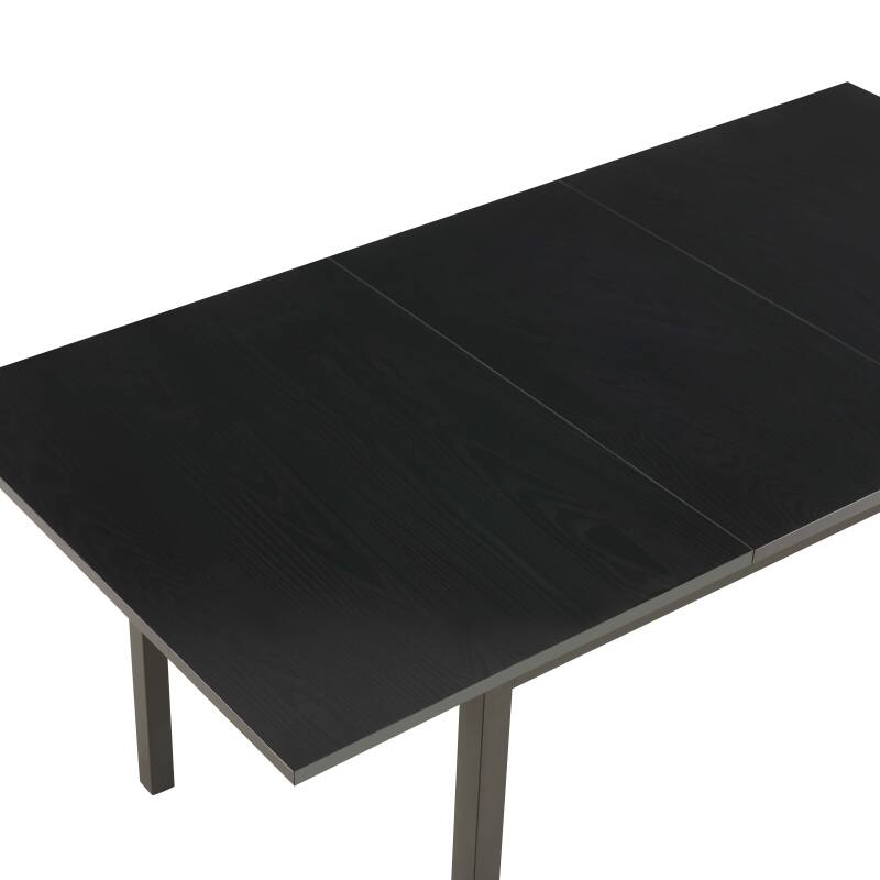Mesa de comedor rectangular (120/160 x 80 x 75 cm) en MDF acabado melamina