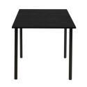Mesa de comedor rectangular (120/160 x 80 x 75 cm) en MDF acabado melamina