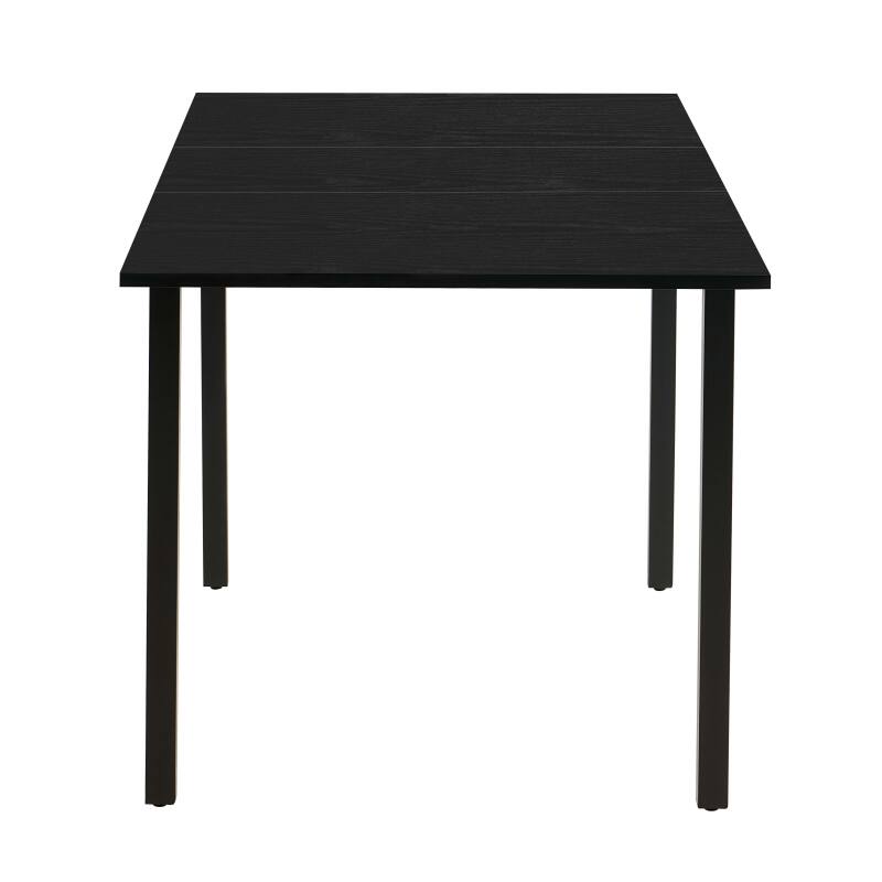 Mesa de comedor rectangular (120/160 x 80 x 75 cm) en MDF acabado melamina