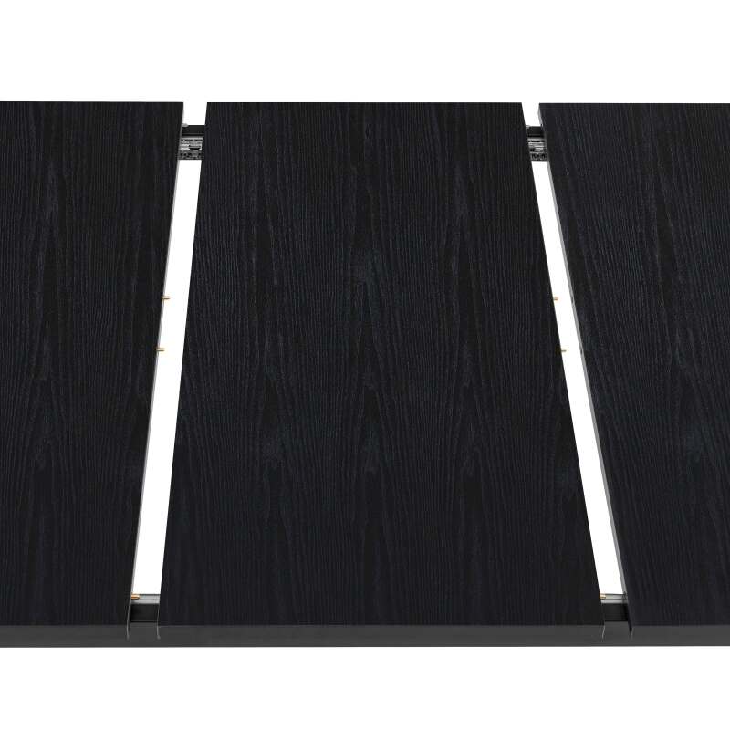 Mesa de comedor rectangular (120/160 x 80 x 75 cm) en MDF acabado melamina