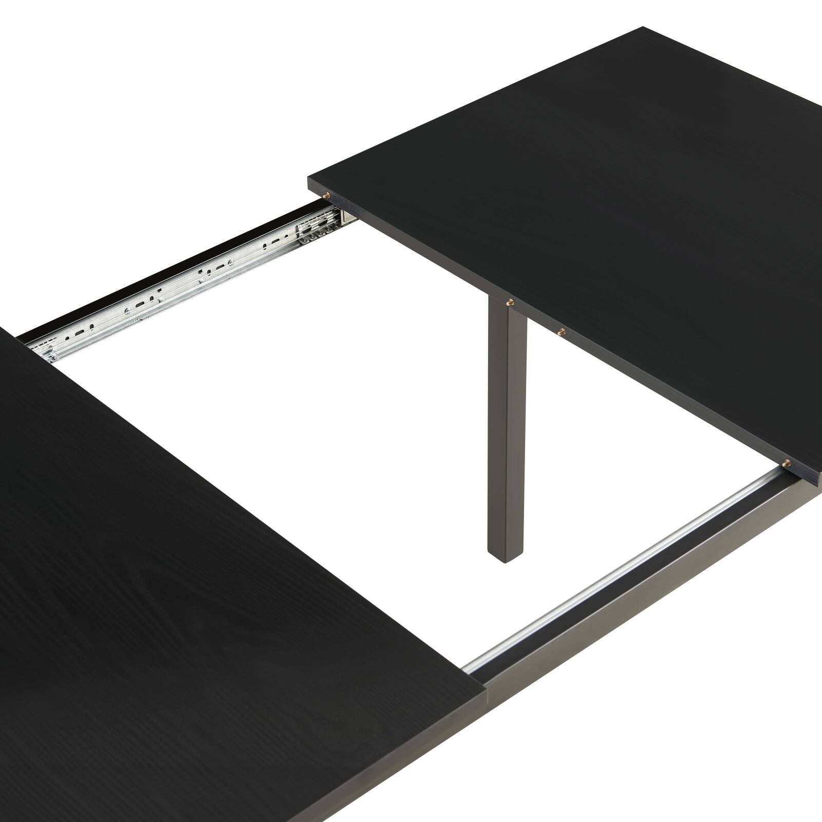 Mesa de comedor rectangular (120/160 x 80 x 75 cm) en MDF acabado melamina 