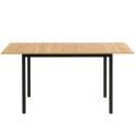 Mesa de comedor rectangular (120/160 x 80 x 75 cm) en MDF acabado melamina
