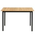 Mesa de comedor rectangular (120/160 x 80 x 75 cm) en MDF acabado melamina