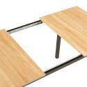 Mesa de comedor rectangular (120/160 x 80 x 75 cm) en MDF acabado melamina