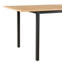 Mesa de comedor rectangular (120/160 x 80 x 75 cm) en MDF acabado melamina