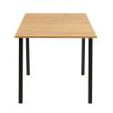 Mesa de comedor rectangular (120/160 x 80 x 75 cm) en MDF acabado melamina