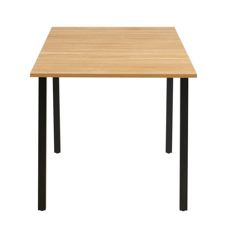 Mesa de comedor rectangular (120/160 x 80 x 75 cm) en MDF acabado melamina