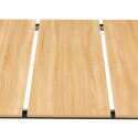 Mesa de comedor rectangular (120/160 x 80 x 75 cm) en MDF acabado melamina