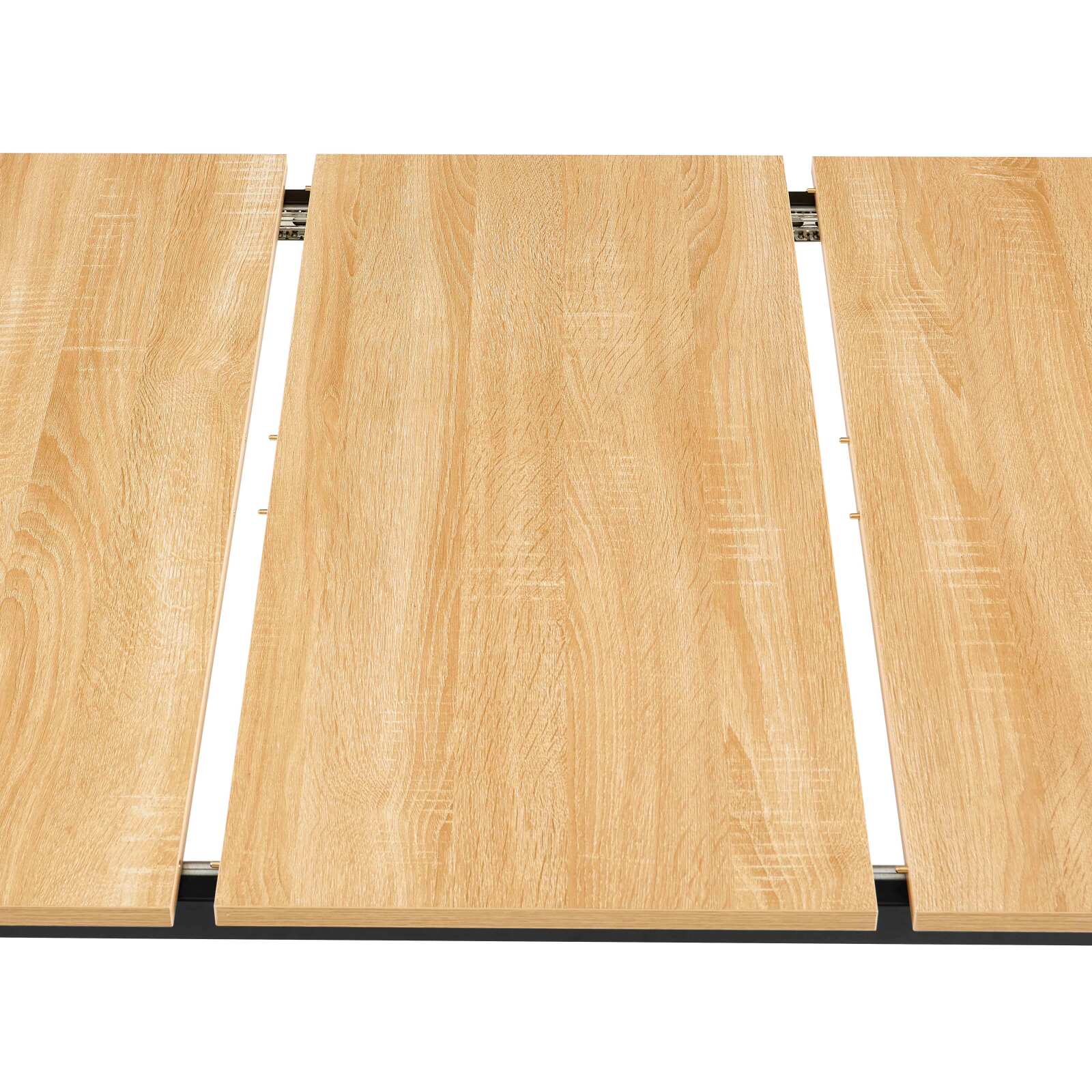 Mesa de comedor rectangular (120/160 x 80 x 75 cm) en MDF acabado melamina 