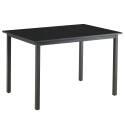 Mesa de comedor rectangular (120/160 x 80 x 75 cm) en MDF acabado melamina