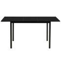Mesa de comedor rectangular (120/160 x 80 x 75 cm) en MDF acabado melamina