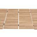 Mesa de comedor extensible rectangular (160/240 x 90 x 76 cm) en MDF con decoración en melamina