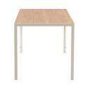 Mesa de comedor 140 x 80 x 76,5 cm en MDF acabado melamina