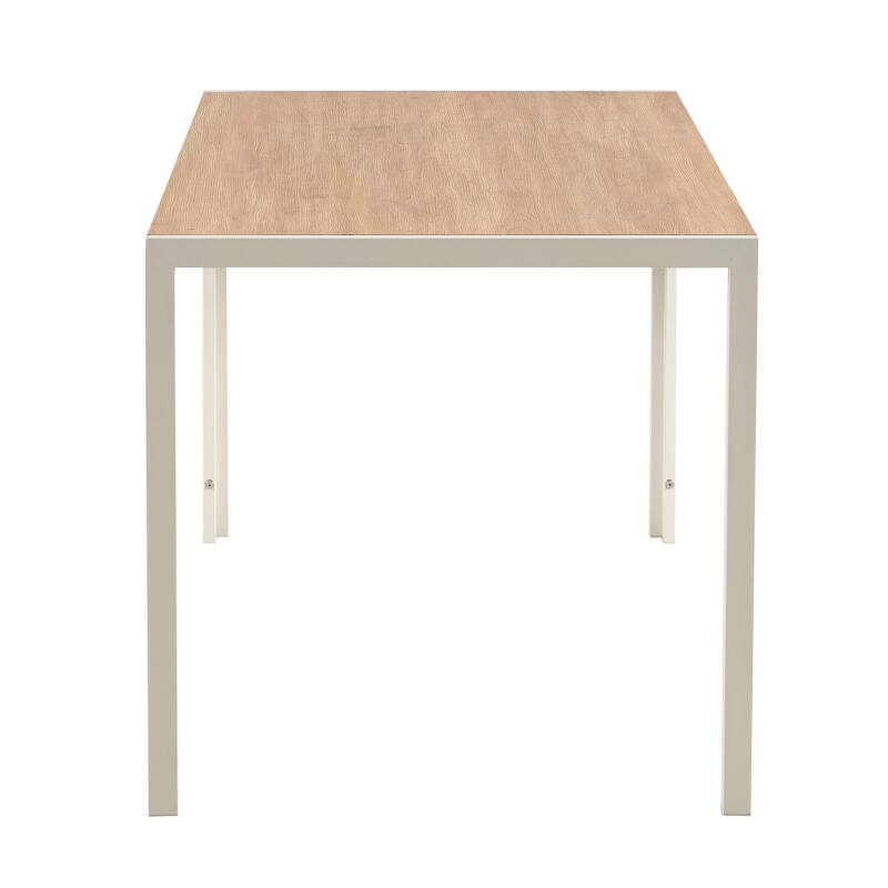 Mesa de comedor 140 x 80 x 76,5 cm en MDF acabado melamina