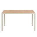 Mesa de comedor 140 x 80 x 76,5 cm en MDF acabado melamina