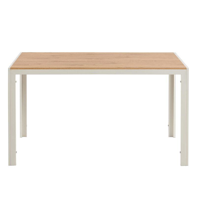 Mesa de comedor 140 x 80 x 76,5 cm en MDF acabado melamina
