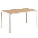 Mesa de comedor 140 x 80 x 76,5 cm en MDF acabado melamina