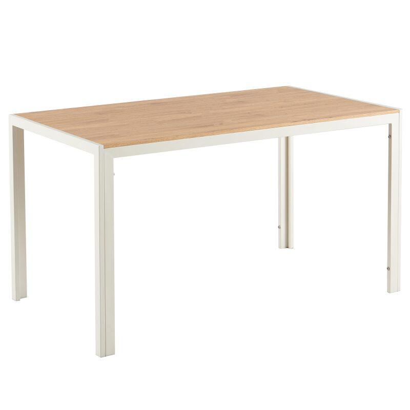 Mesa de comedor 140 x 80 x 76,5 cm en MDF acabado melamina