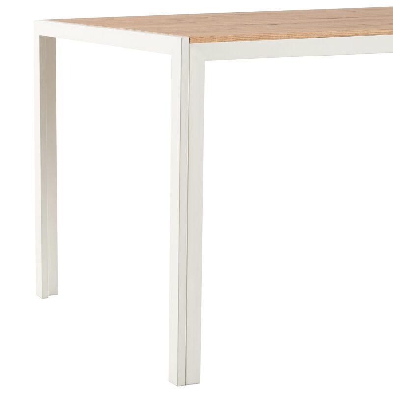 Mesa de comedor 140 x 80 x 76,5 cm en MDF acabado melamina