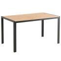 Mesa de comedor 140 x 80 x 76,5 cm en MDF acabado melamina