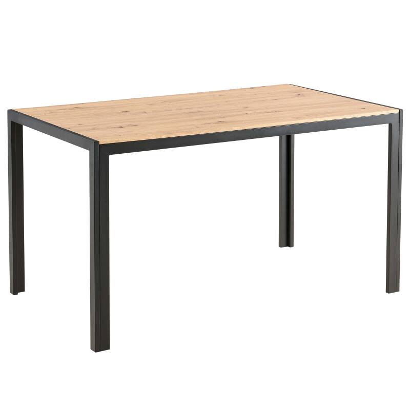Mesa de comedor 140 x 80 x 76,5 cm en MDF acabado melamina