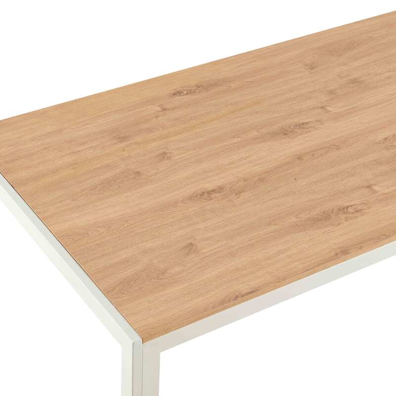 Mesa de comedor 140 x 80 x 76,5 cm en MDF acabado melamina