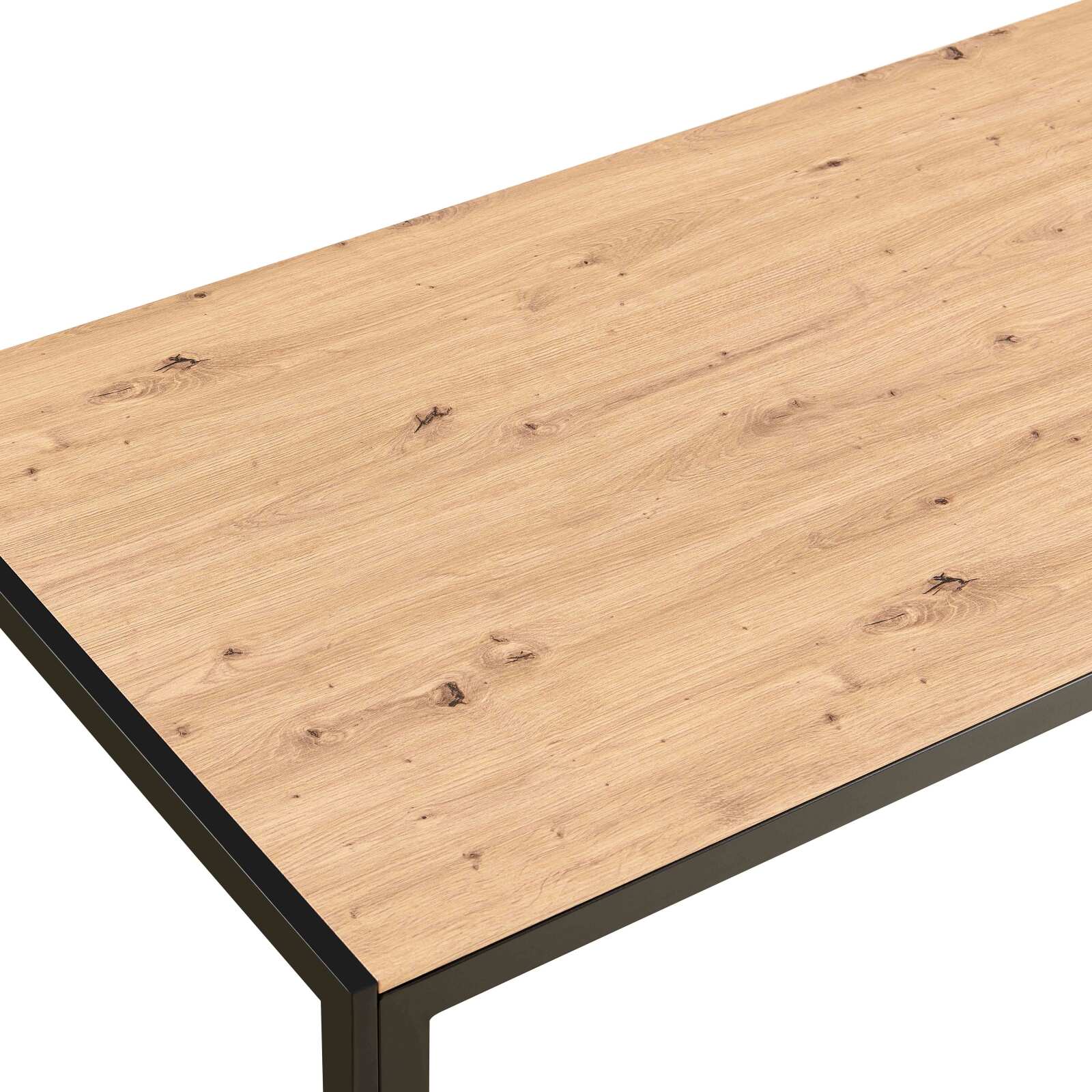 Mesa de comedor 140 x 80 x 76,5 cm en MDF acabado melamina