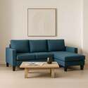 Sofá esquinero de 3 plazas de tela con chaise longue derecha - Lifestyle