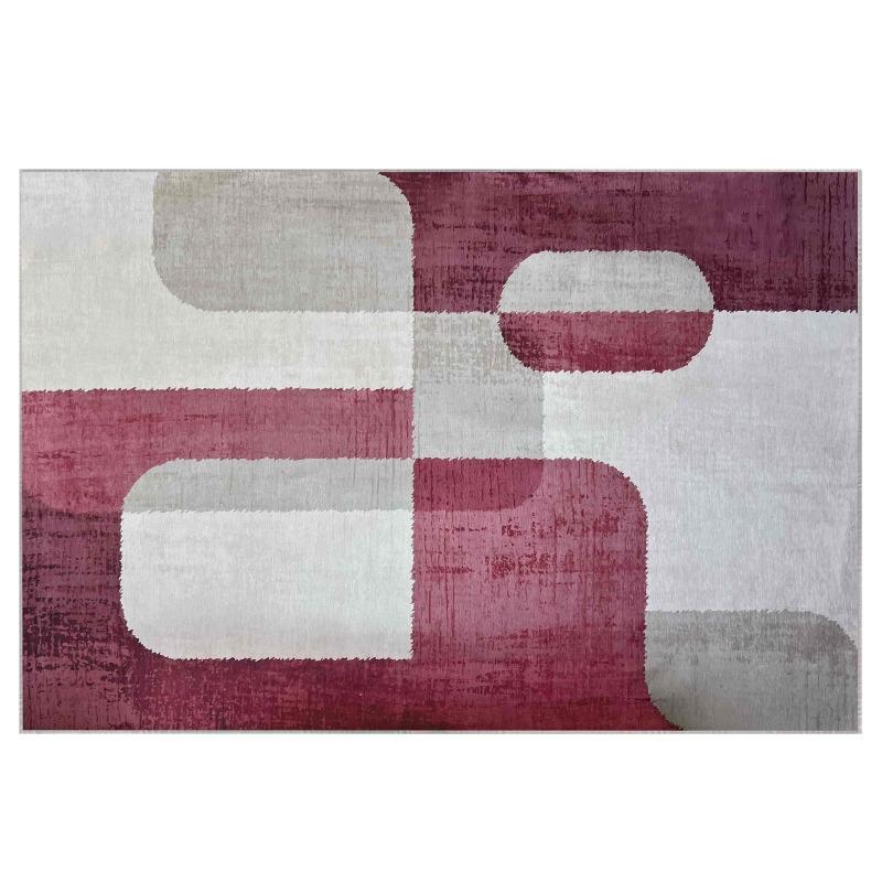Alfombra rectangular de chenilla de poliéster de pelo corto 