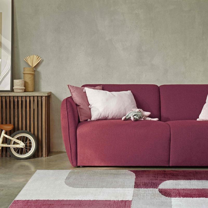 Alfombra rectangular de chenilla de poliéster de pelo corto 