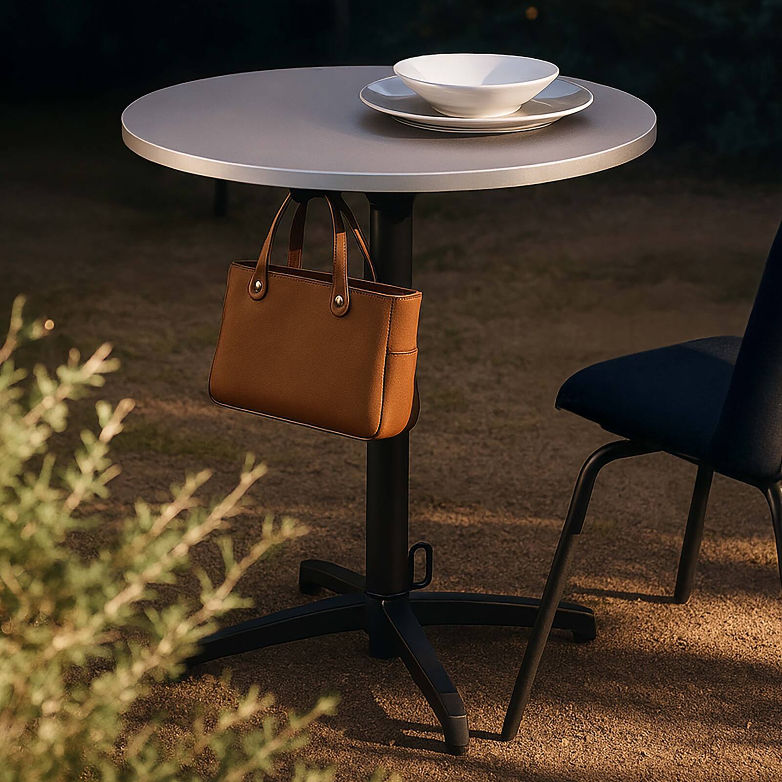 Pata de mesa con sistema basculante 72 cm en aluminio