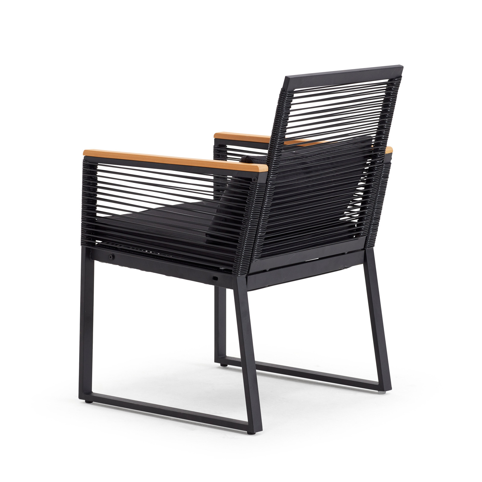 Conjunto de jardín bajo 5 plazas compuesto de un sofá, 2 sillones con reposabrazos y una mesa de centro