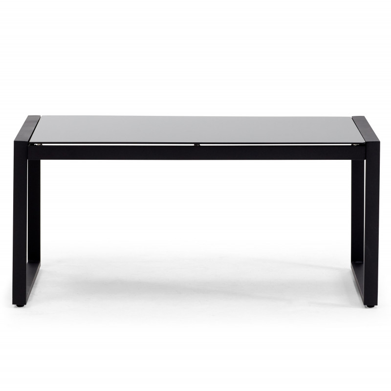 Conjunto de jardín bajo 5 plazas compuesto de un sofá, 2 sillones con reposabrazos y una mesa de centro