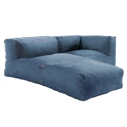 Mobiliario de jardín modular con 1 sillón esquinero y 1 chaise longue.