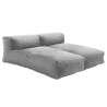 Muebles de jardín modulares con 2 tumbonas.