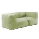 Muebles de jardín modulares con 2 sillones esquineros.